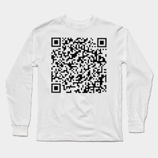 Funny Trump Dance QR Code Long Sleeve T-Shirt